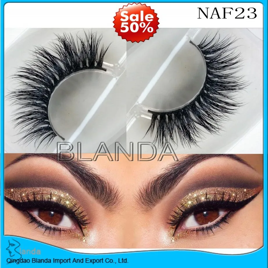 IN USA 200pairs Makeup Mink Eyelashes 100% Cruelty free Handmade 3D Mink Lashes Fluffy Full Strip Lashes Soft False Eyelashes