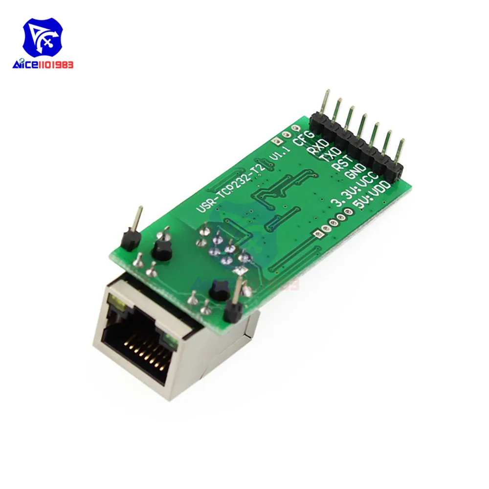 Ethernet Module Network Serial Port RJ45 to TTL Network Port USR-TCP232-T2 Converter Applied to 232/485 Interfaces IOT