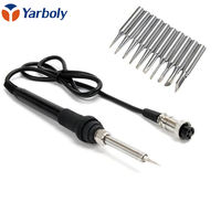 High Quality Soldering Iron Handle 907 for HAKKO 936 937 Soldering Station+ 10pcs Solder Iron tip