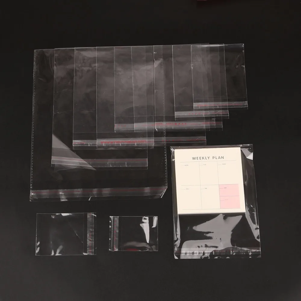 Multi Sizes Option Packaging Bags Transparent Opp Bag Packing Plastic Bags Self Adhesive Seal Storage Bag