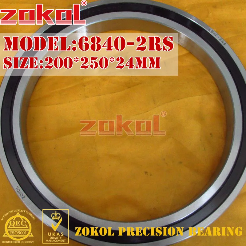 ZOKOL 6832 6834 6836 6838 6840 6842 6844 6848 6852M 2RS High Quality Thin Wall Deep Groove Ball Bearing