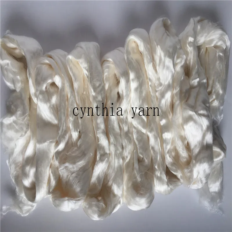 Wholesale Natural Silk Roving 100% Silk Top Fiber for Scarf  500g/4Balls/lLot