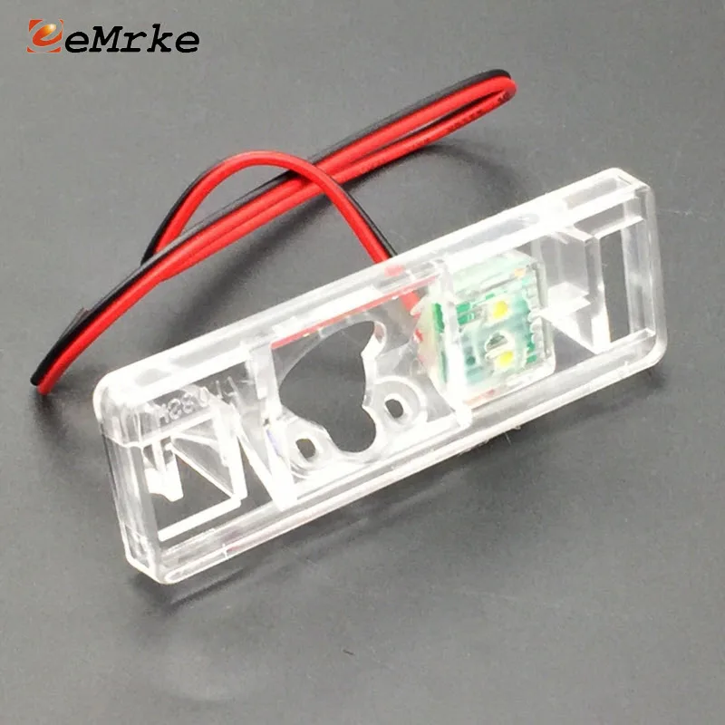 EEMRKE DIY Car Rear Camera Bracket License Plate Lights Housing for Nissan Qashqai J10 J11 Dualis J10 Qashqai+2 Rogue Sport 2017