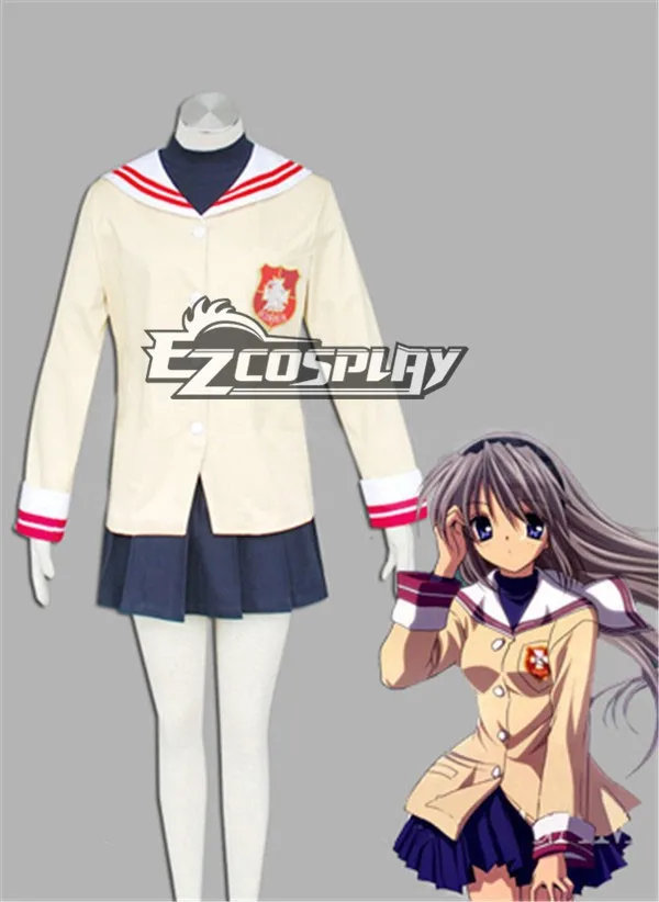 

(cosplaydaddy) Japanese Anime Outfit Clannad Hikarizaka Senior High School Uniform Cosplay Costume E001