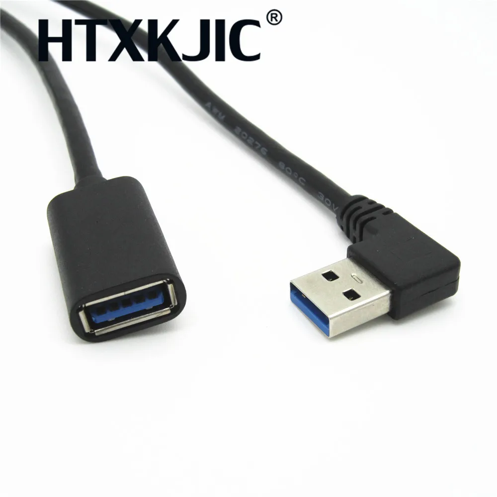 1 шт., кабель-удлинитель USB 3,0, 90 градусов, 5 Гбит/с