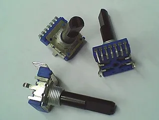 3pcs  RK14 type double potentiometer, 100K shaft length, 23MM power amplifier, DVD volume potentiometer, seven feet