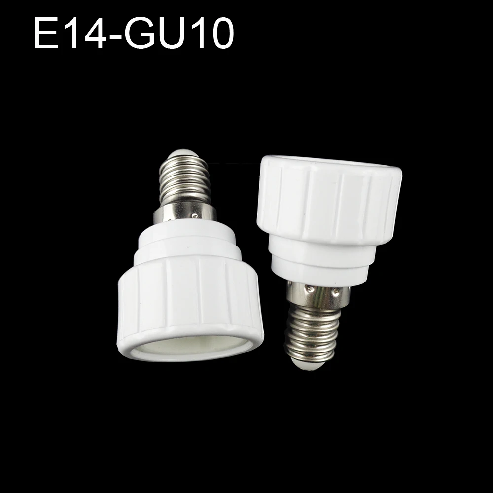 10pcs Lamp Holder Converter E27/ GU10 / B22/ E14/ G9/ EU plug Lamp Socket Base Converter Splitter Adapter for Bulb lighting