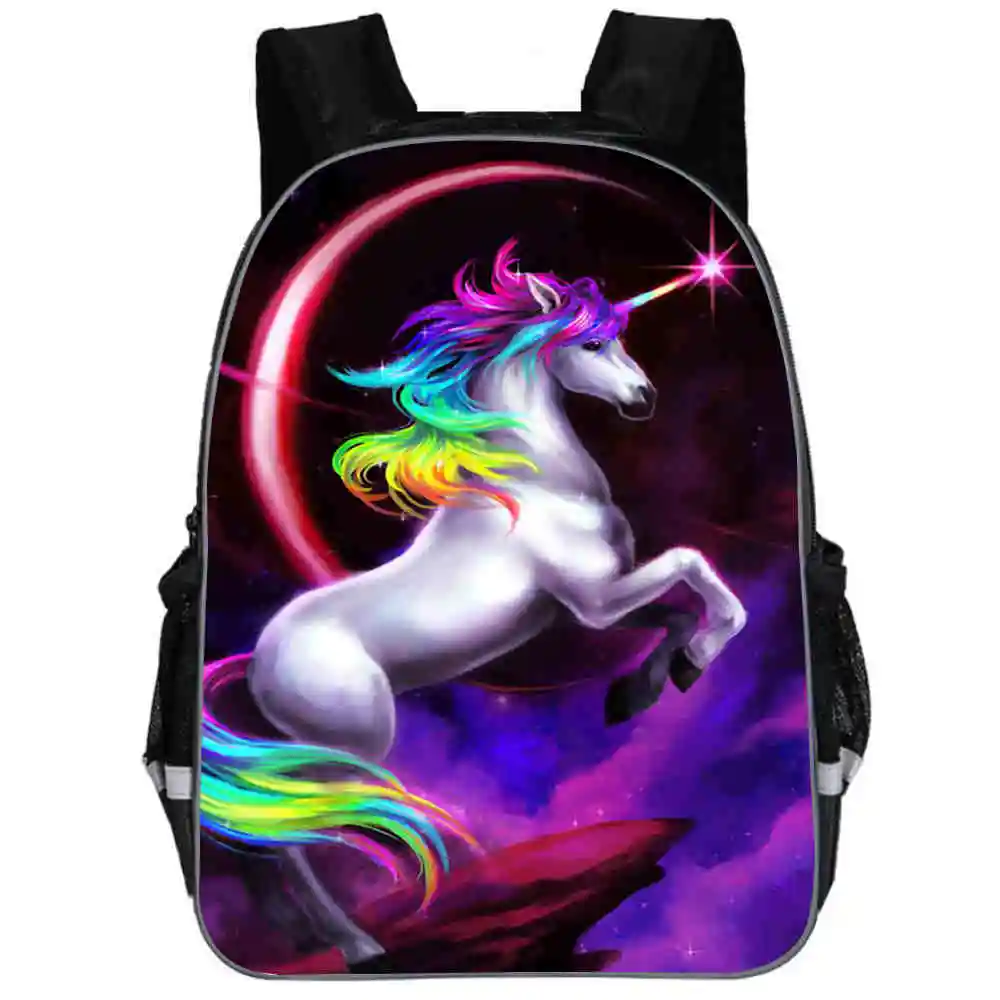 

Unicorn Backpack Dab Small Pony Rainbow Horse Teenagers Boys Girls Toddler Animal Kid School Bags Men Women Mochila Bolsa