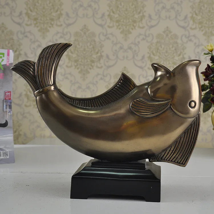 Creative home accessories every year more than the fish ornaments resin crafts creative gifts