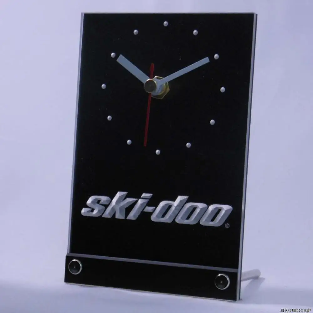 tnc0174 ski-doo Snowmobiles Table Desk 3D LED Clock