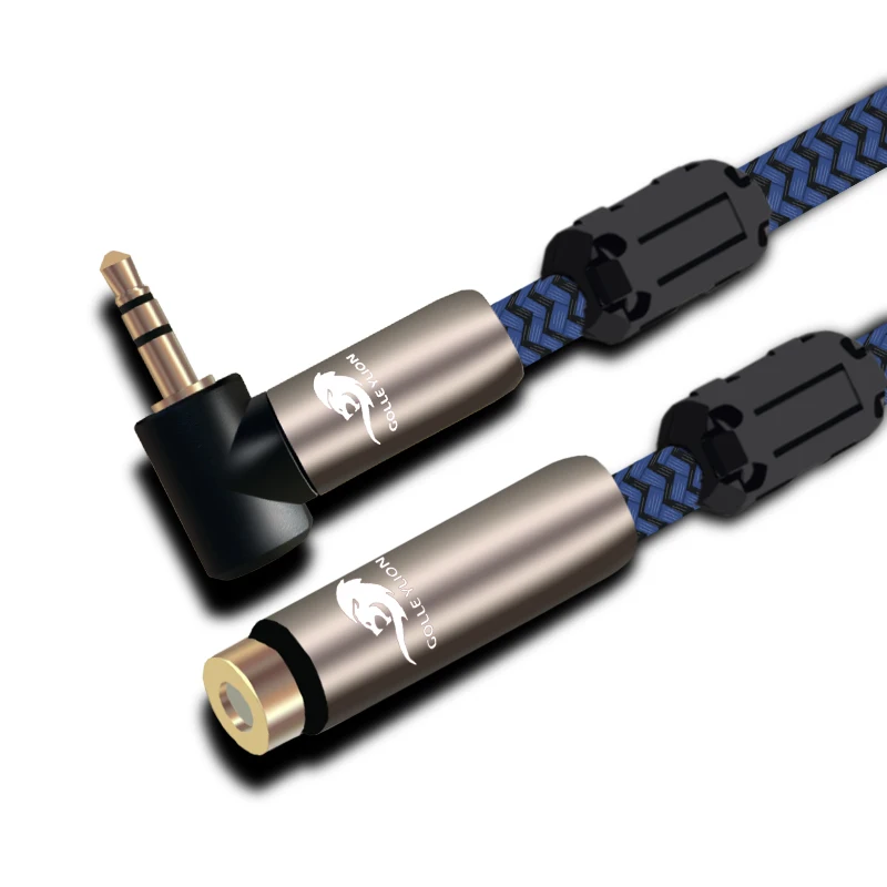 Кабель-удлинитель HIFI Mini Jack 3,5 мм штекер-гнездо для телефона, наушников, стереогарнитуры, автомобильного динамика, от 3,5 мм до 3,5 мм OFC 75 см 1 м 2 м