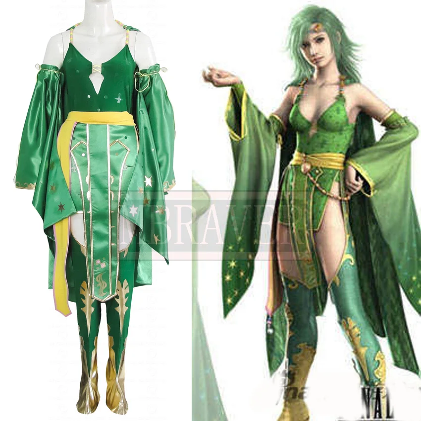 Final Fantasy Rydia Cosplay Costume