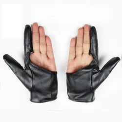 Guantes de actuación para mujer, guantes de cuero KTV, guantes de medio dedo D11