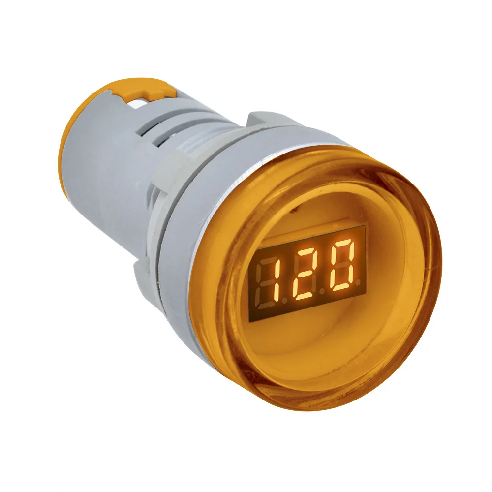 22มม.AD16 AC 60-500V โวลต์มิเตอร์มินิมิเตอร์วัดกระแสไฟ LED ดิจิตอลจอแสดงผลโวลต์มิเตอร์ AC ไฟแสดงสถานะ/หลอดไฟ