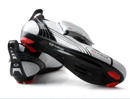 Imagen 2 del producto Zapatos con cerradura para triatlón, zapatos para montar en bicicleta de carretera y de montaña, zapatos transpirables antideslizantes