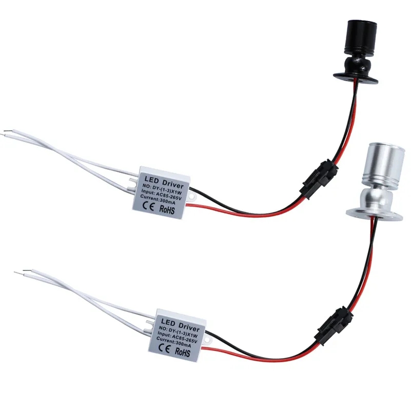 다운라이트 미니 LED 캐비닛 스포트라이트, 흰색 또는 따뜻한 흰색 LED 옷장 다운라이트, RoHS CE, 1W 미니 다운라이트, 3W, AC110V, 220V