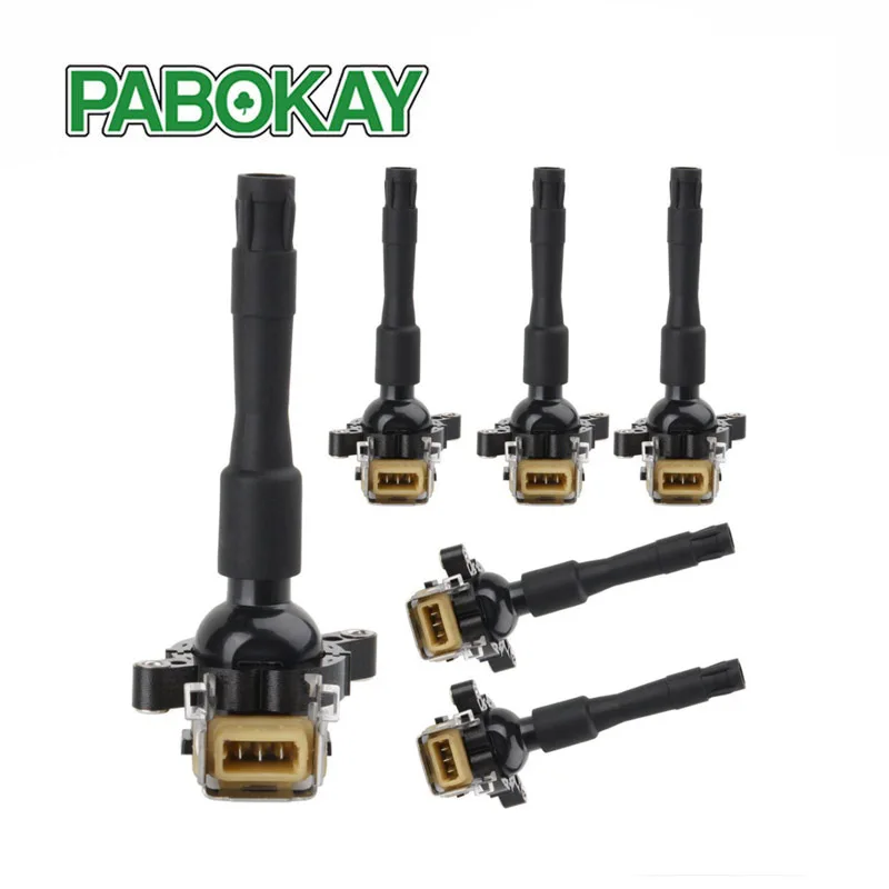 Pack of 6 Ignition coil for BMW E36 E46 E31 E38 E39 E53 UF354 E721 E720 UF300 12131703825 12131748017 12131748018 5C1696