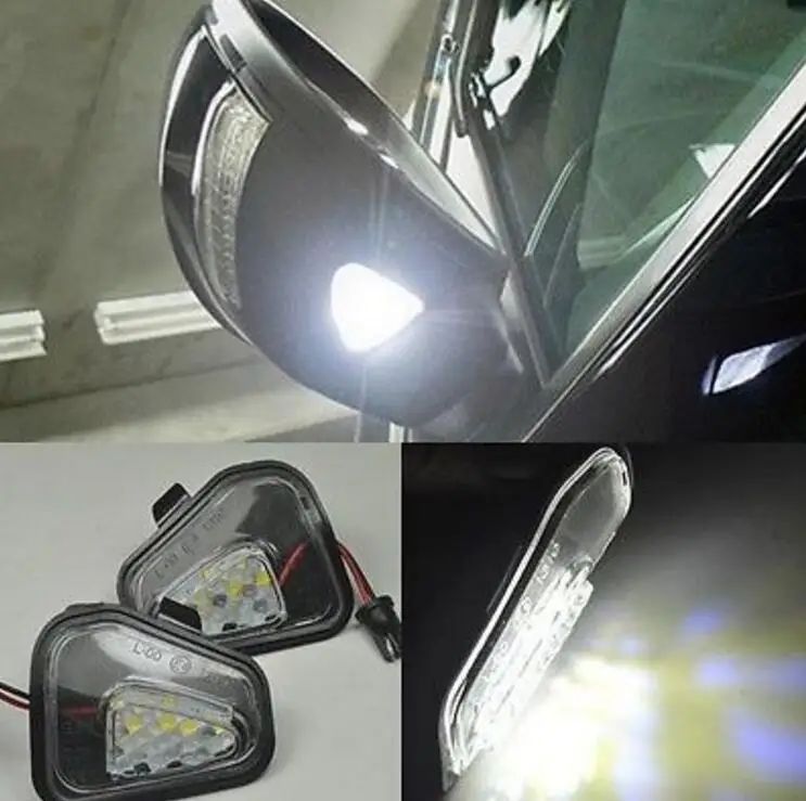 

2x Error Free LED Side Under Mirror Puddle Light Lamp For Vw Volkswagen CC 12-14 EOS Passat Scirocco 2009-/4motion/Santana 2011-