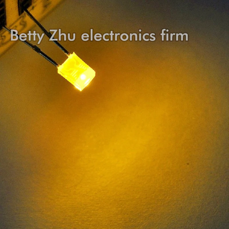 

5000PCS/LOT LED light-emitting diode quads 2 * 3 * 4mm yellow shell yellow light