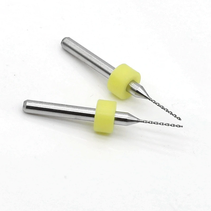 0.7mm 0.75mm 10pcs / set Tungsten Carbide Dremel PCB Drill Walkthrough Wood Hole  Router metal drilling cutter