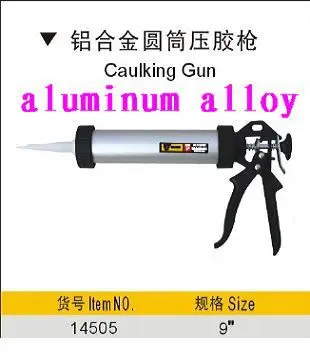 

BESTIR Taiwan Original Painting Supplies Aluminum Alloy Black Paint Handle 15" Caulking Sealant Glue Gun,NO.14507