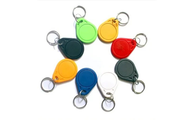 30pcs M1 S50  RFID Key Finder Card IC Keychain Card M1 Access Control Residential Property Card 13.56MHZ 14443A ABS Waterproof