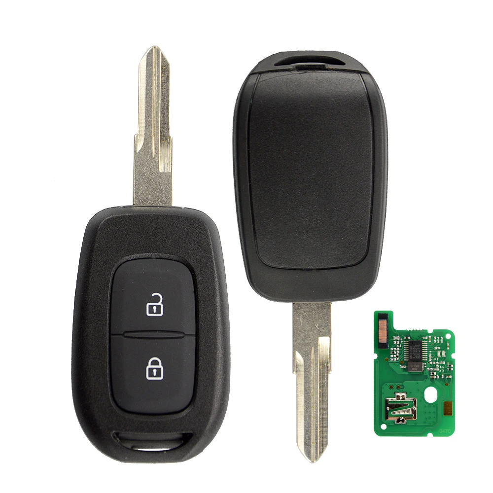 OkeyTech Replacement Remote Car Key Chip 433Mhz With PCF7961M HITAG A For Renault Sandero Megane Duster Logan car key 2 Buttons