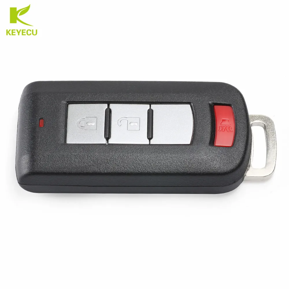 KEYECU Replacement Smart Remote Key 2+Panic 315MHz PCF7952 Chip for Mitsubishi Mirage Outlander/Sport 2008-2020 OUC644M-KEY-N