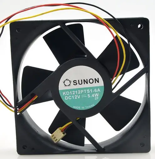 SUNON  KD1212PTS1-6A 12V 5.4W 4.8W  three 12025 wire chassis cooling fan