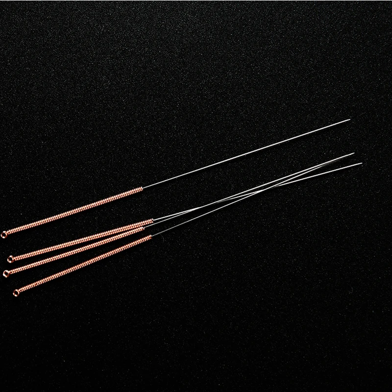 Acupuncture Needle 100 Brass Copper Handle disposable Chinese Sterilze Acupuncture needles massage needle