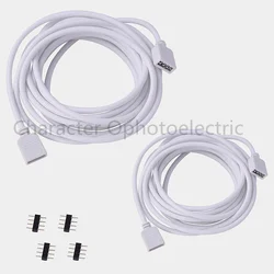 30cm 50cm 100cm 150cm 200cm 250cm 300cm 500cm 4 Pin 3528 5050 RGB LED Strip Connector Wire Extension Cable Female Extend Cord