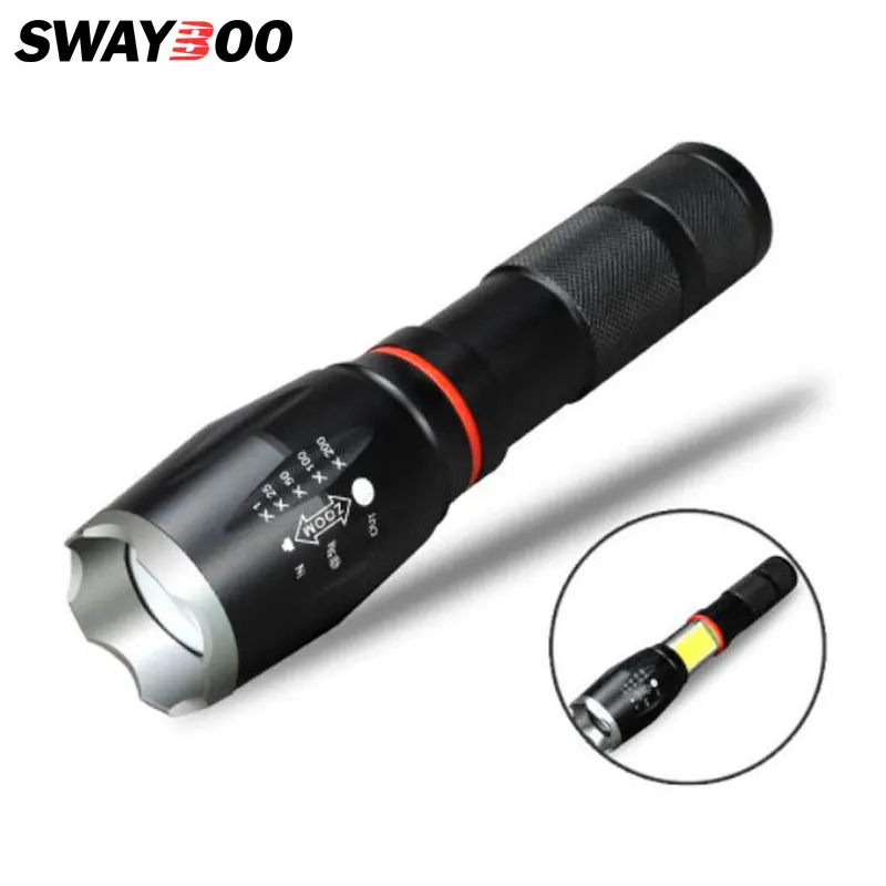 Swayboo LED Flashlight Adjustable Focal Length COB Rechargeable Working Lamp Outdoor Portable Torch Tail Band Magnetism Lights