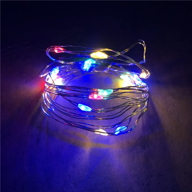 2M 20pcs LED 화환 구리 와이어 Corker 문자열 요정 조명 유리 공예 항아리 병 크리스마스 발렌타인 웨딩 장식