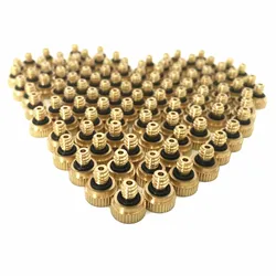 20 PCS/Lot Outdoor Cooling System Brass Misting Nozzles 0.1/0.2/0.3/0.4/0.5/0.6/0.7mm