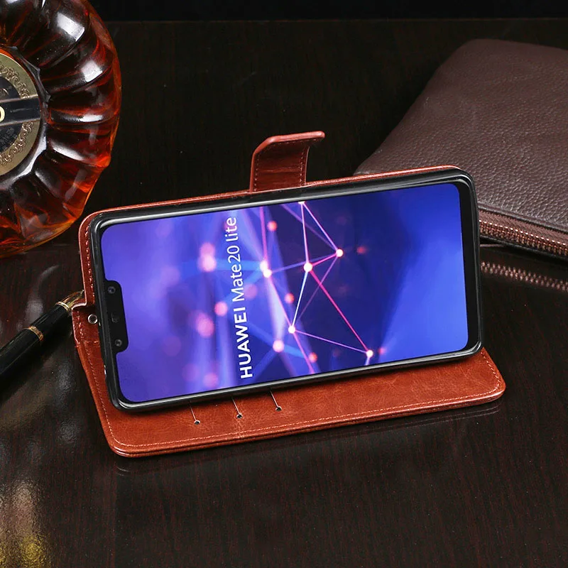 Etui z klapką do Huawei Mate 20 Lite SNE-LX1 Etui magnetyczne Skórzane torby na portfel do Huawei Mate 20 Pro UD LYA-L09 Mate20 Uchwyt na kartę — zdjęcie produktu 4