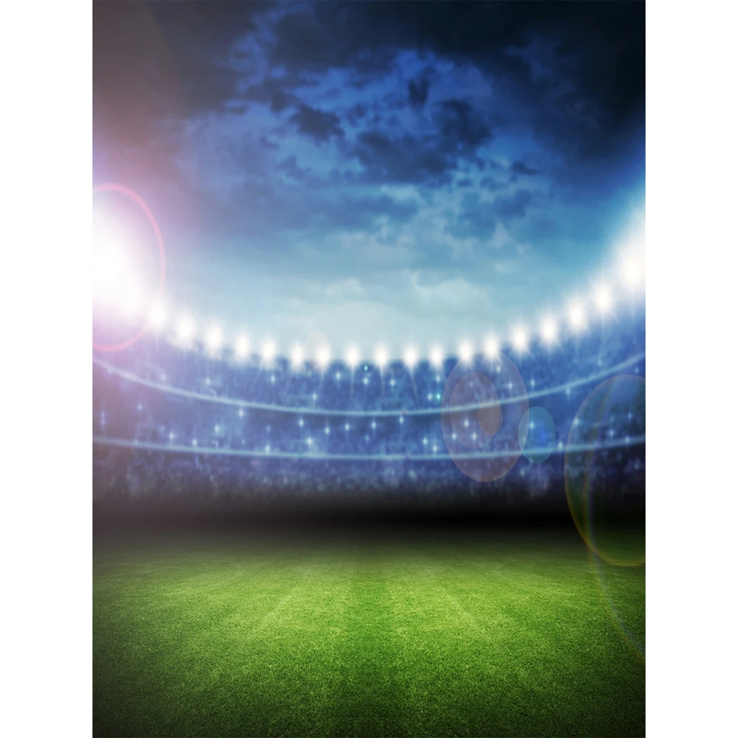 Allenjoy photography backdrop football soccer field grass champion sports clouds photo studio background original design