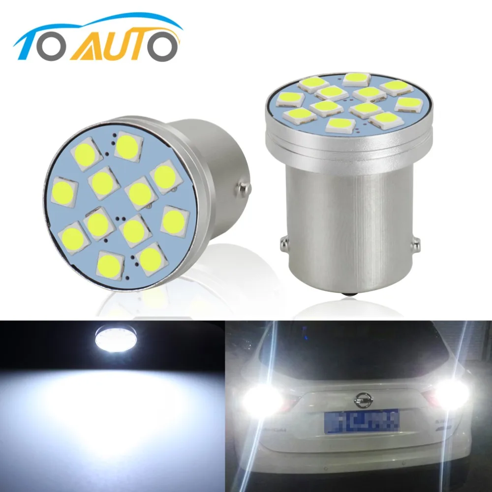 

2шт 1156 BA15S P21W R5W Led белый противотуманный хвост поворот 3 Вт 12SMD 3030 Led чип светодиодный автомобильный Автомобильный светильник лампа Запасной светильник s автомобильная лампа