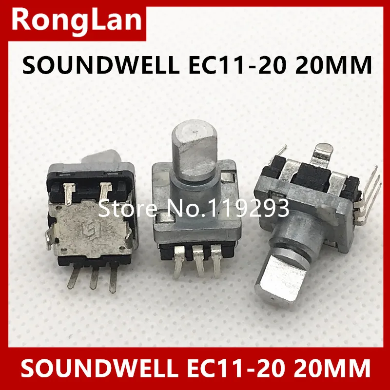 

[bellla]SOUNDWELL EC11 encoder pulse switch 20 positioned number 20 shaft length 12MM--10pcs/lot