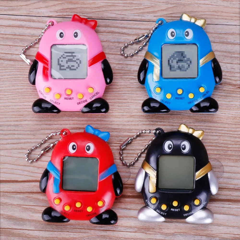 Màu Ngẫu Nhiên Sáng Tạo Chim Cánh Cụt 90 Hoài Cổ Tamagotchi Điện Tử Thú Cưng 168 Thú Cưng Trong Một Ảo Mạng Thú Ngộ Nghĩnh Kid quà Tặng