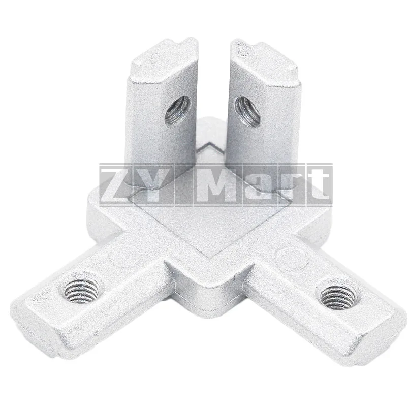 4pcs HOT sale L type 3-dimensional bracket 2020 Concealed 3-way corner connector EU standard 20 series Aluminum Profile parts