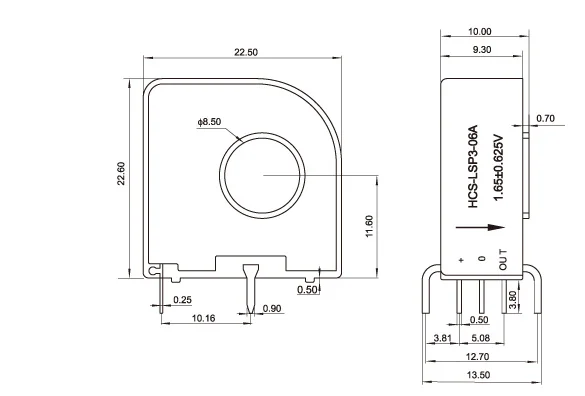 Fast Free Ship hall current sensor HCS-LSP3 BJHCS-LSP3 06A 10A 15A 20A 25A