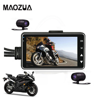 Motorcycle DVR Dash Cam Dual Camera Front Rear View Motorcycle Recorder Zinc Alloy Automatically On and Off Loop Recording