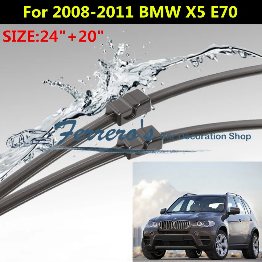 2pcs/Lot SG-003 Wiper Blades For 2008 2009 2010 2011 BMW X5 E70 24