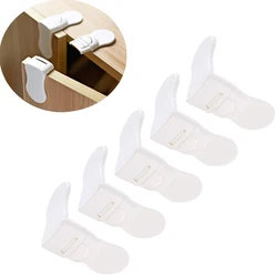 5 PCS Hard Plastic Baby Child Kids Care Safety Protection Drawer Cabinet Door Right Angle Corner Lock Children Security Products