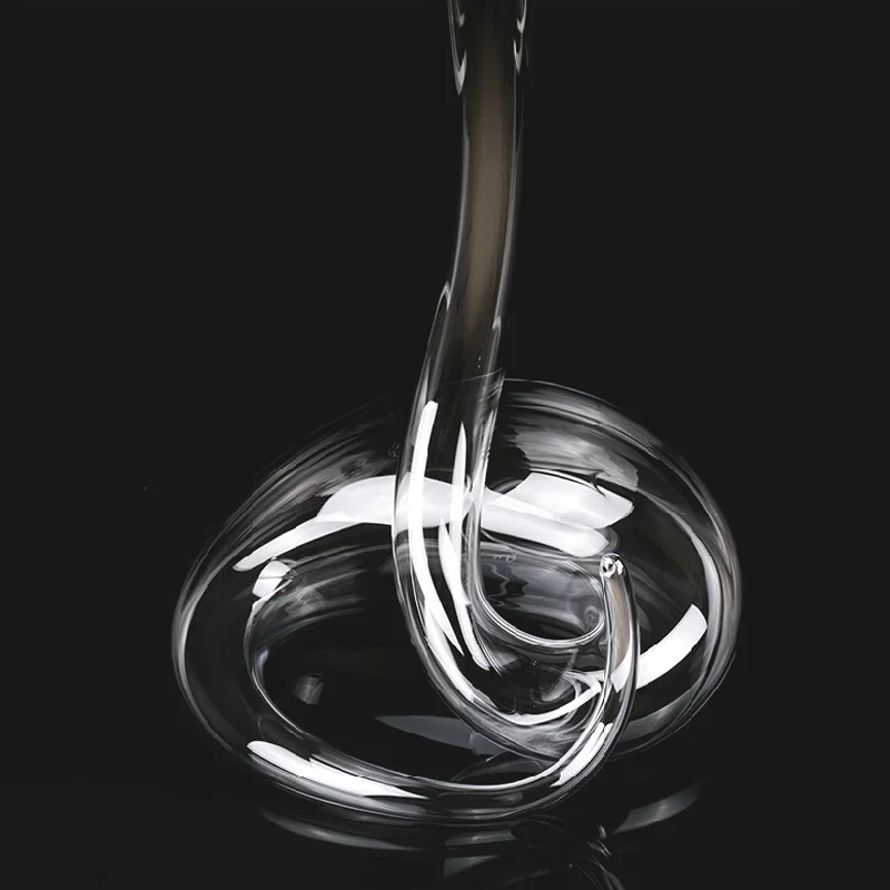 1400ML Mouth Blown Snake Lead Free Crystal Glass Eve Wine Decanter Decorative Aerator Wine Pourer Pitcher Feast Barware Ornament