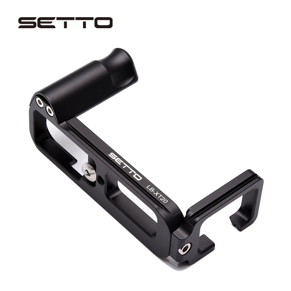 SETTO L Type Bracket Tripod Quick Release Plate Base Grip Handle For Fujifilm Fuji XT20 X-T20 X-T10 XT30 XT30 II Camera