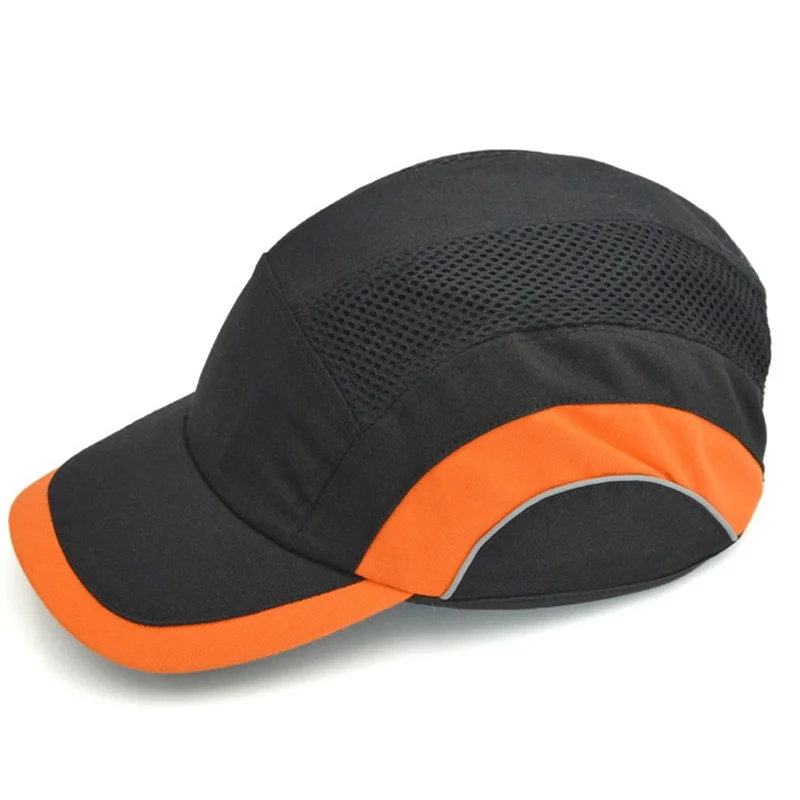 New Bump Cap Work Safety Anti-impact Light Weight Helmets With Reflective Stripe Breathable Security Protective Sunscreen Hat