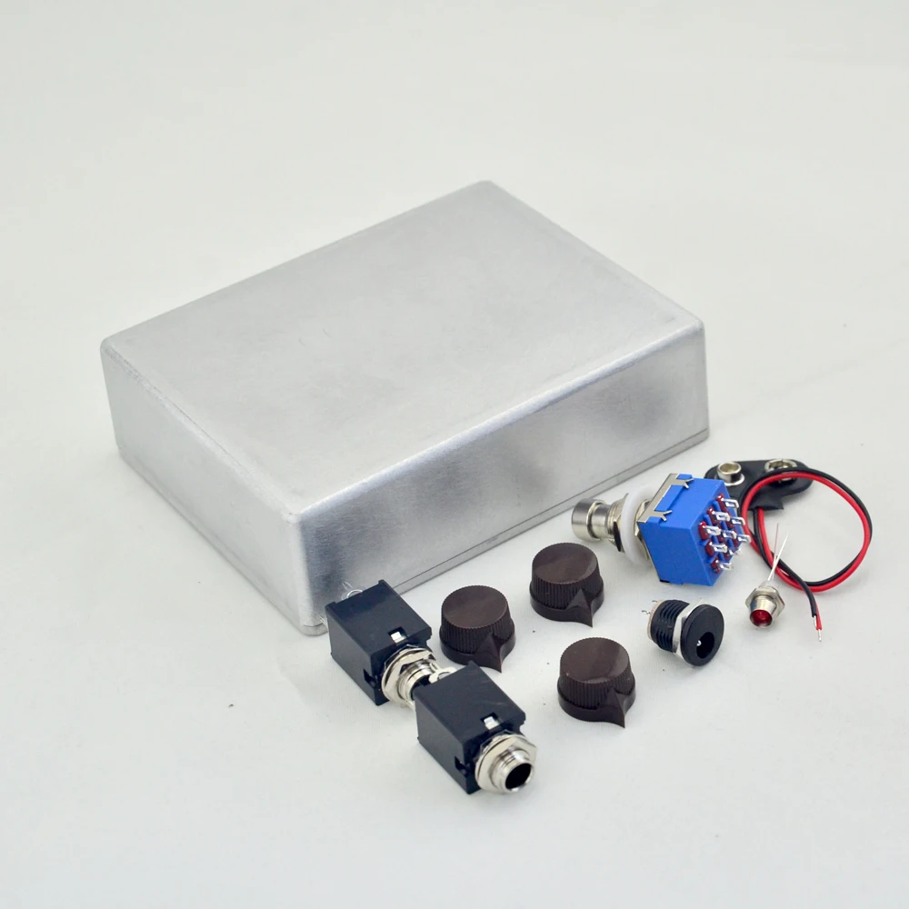 1590BB Diecast Aluminum Enclosure And 3PDT 9-Pin Effects Stomp Foot Switch More