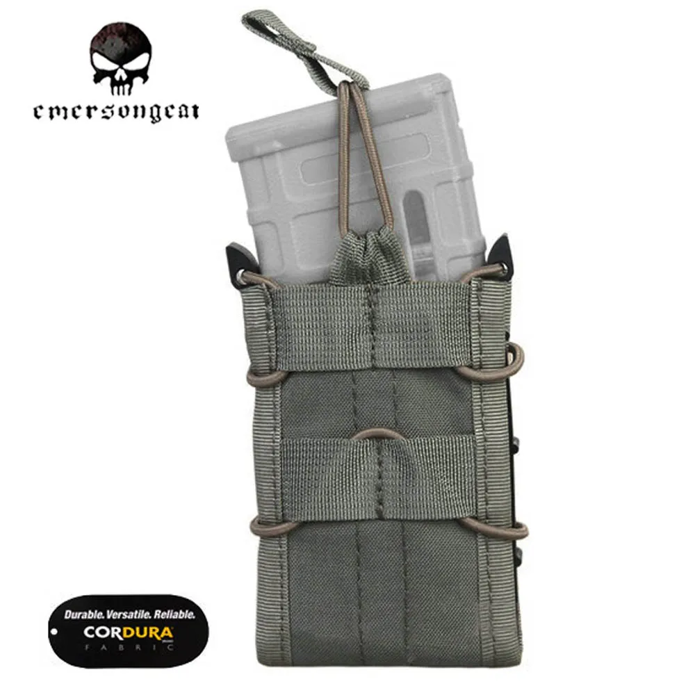 Emersongear-Single Layer Rifle Magazine Pouch, Utility MOLLE Pouch, Foliage Green EM6345