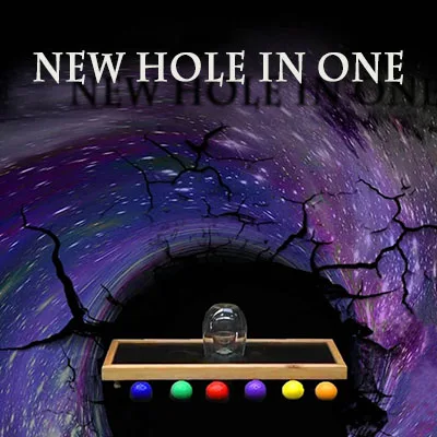 New Hole In One Magic Tricks Magician Stage Party Illusion Gimmick Props Mentalism Funny Selected Ball Appear Inside Glass Magia